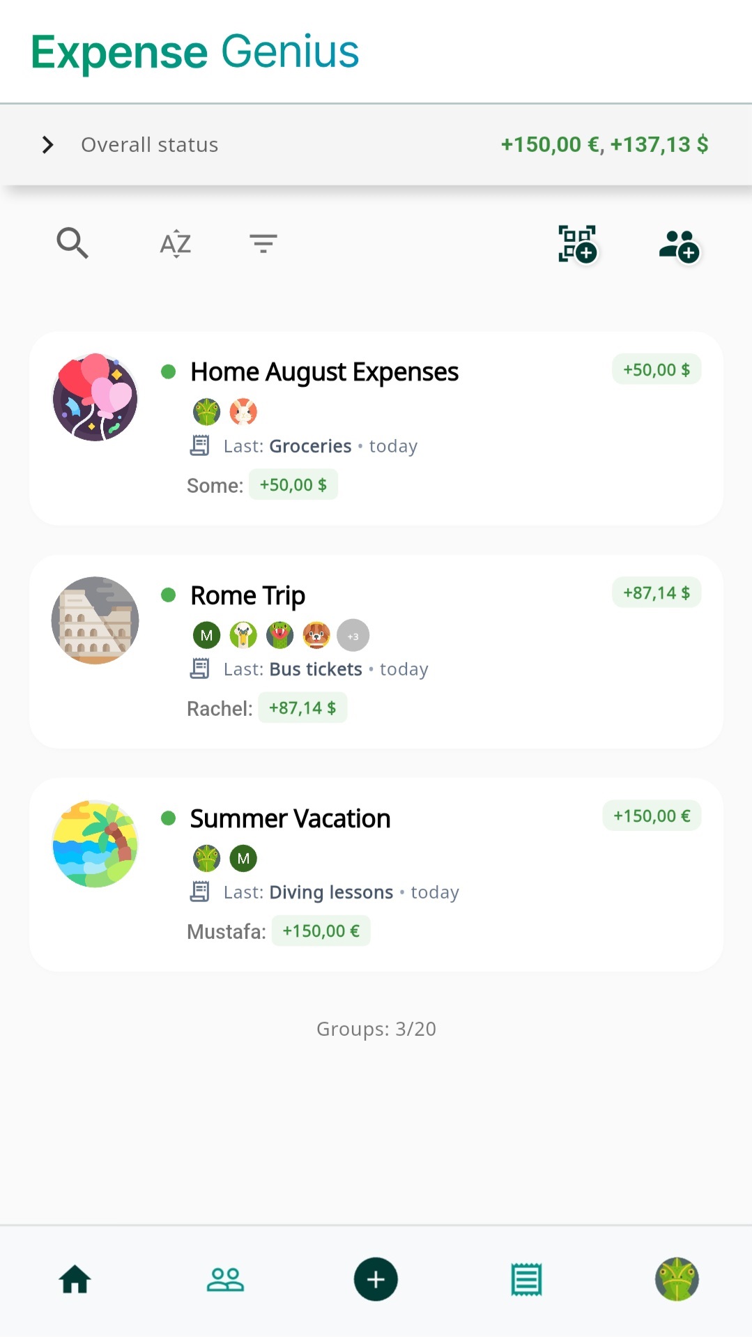 ExpenseGenius App Screenshot